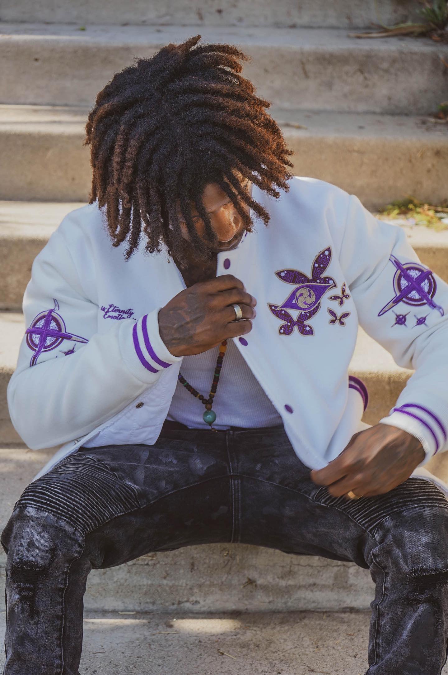 ETERNITY VARSITY RETROGRADE - WHITE/PURPLE/PINK *LIMITED EDITION NO RESTOCKS*