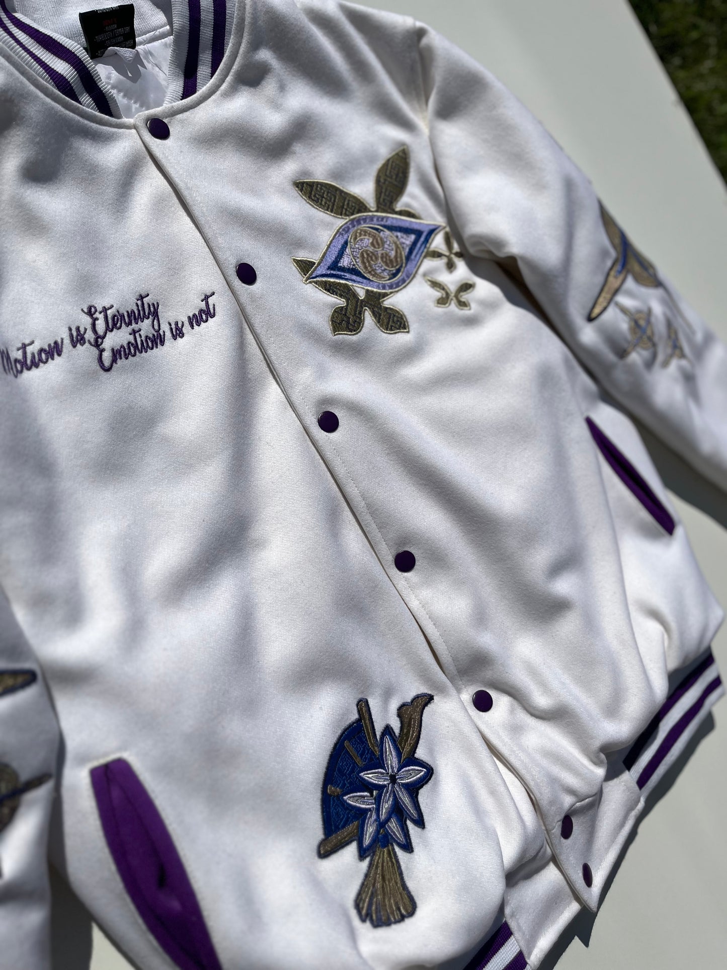 ETERNITY VARSITY - WHITE/PURPLE