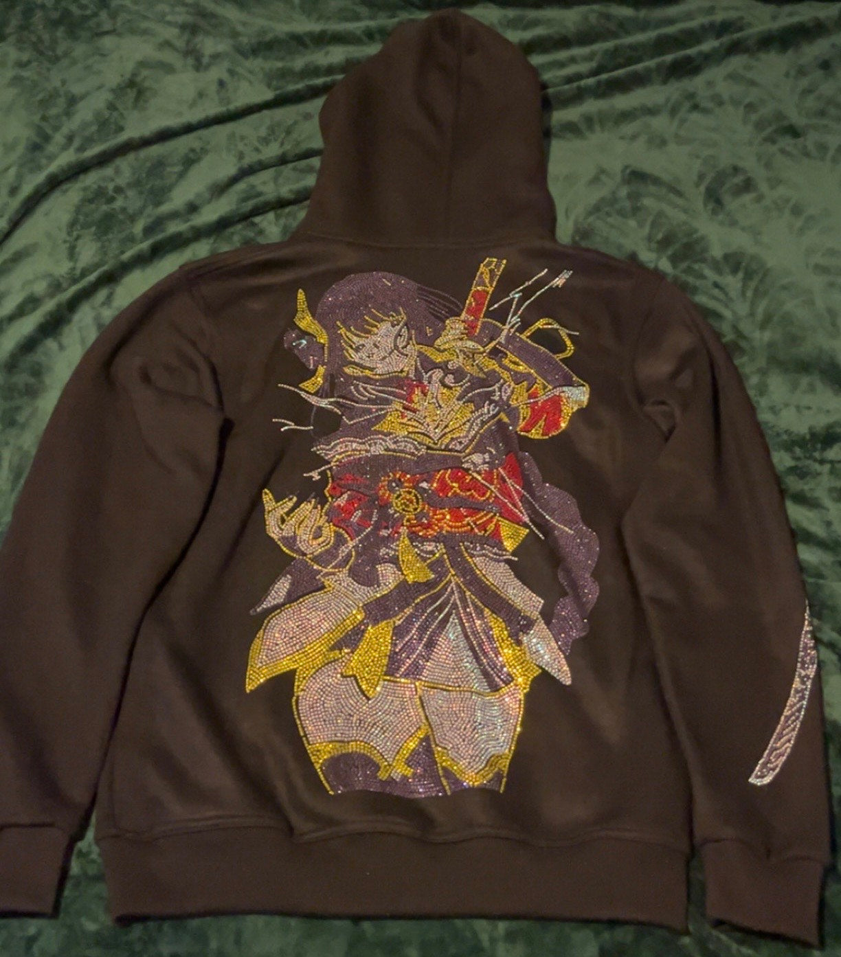 MUSOU ISSHIN RHINESTONE HOODIE - BLACK