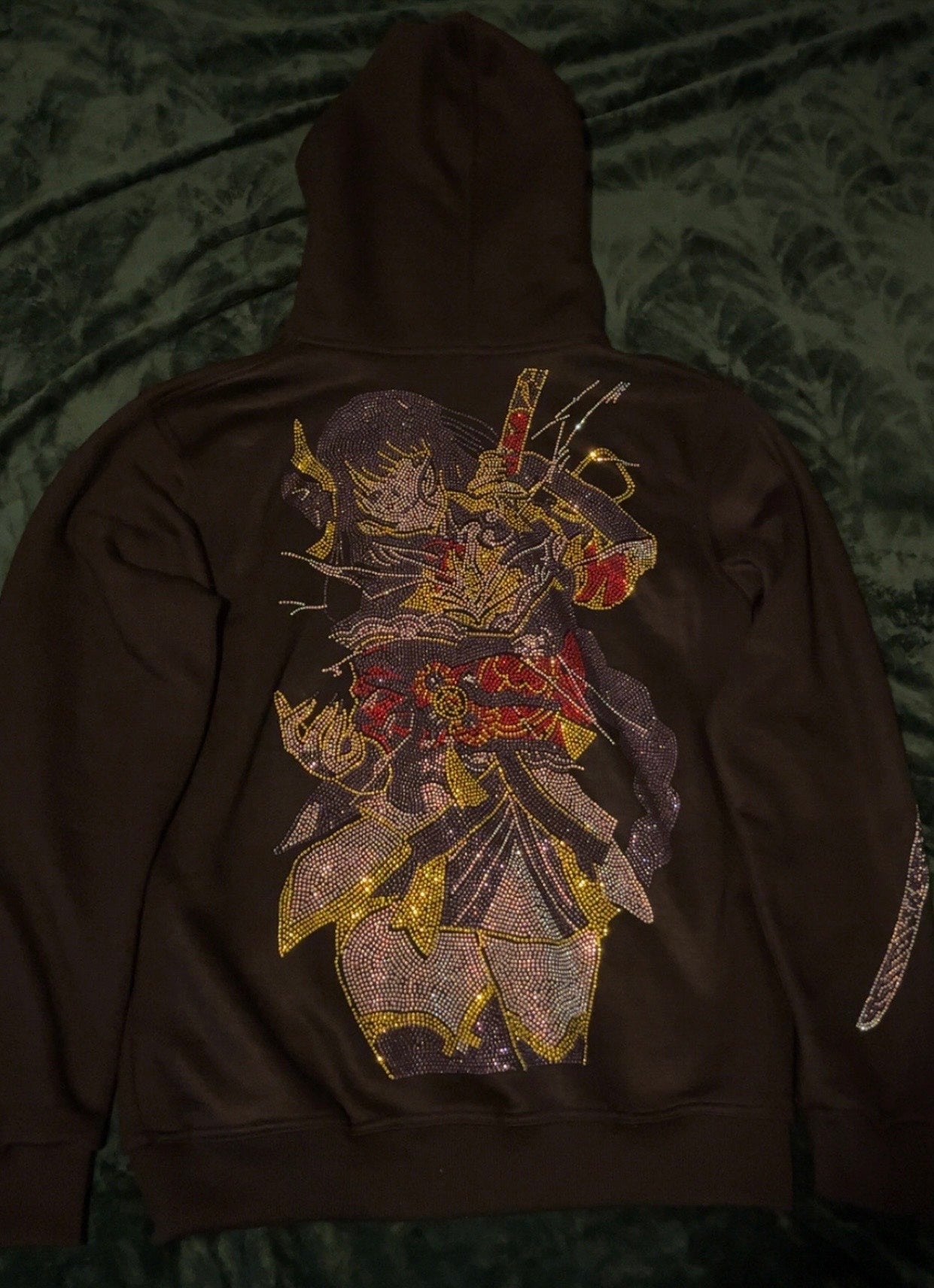 MUSOU ISSHIN RHINESTONE HOODIE - BLACK