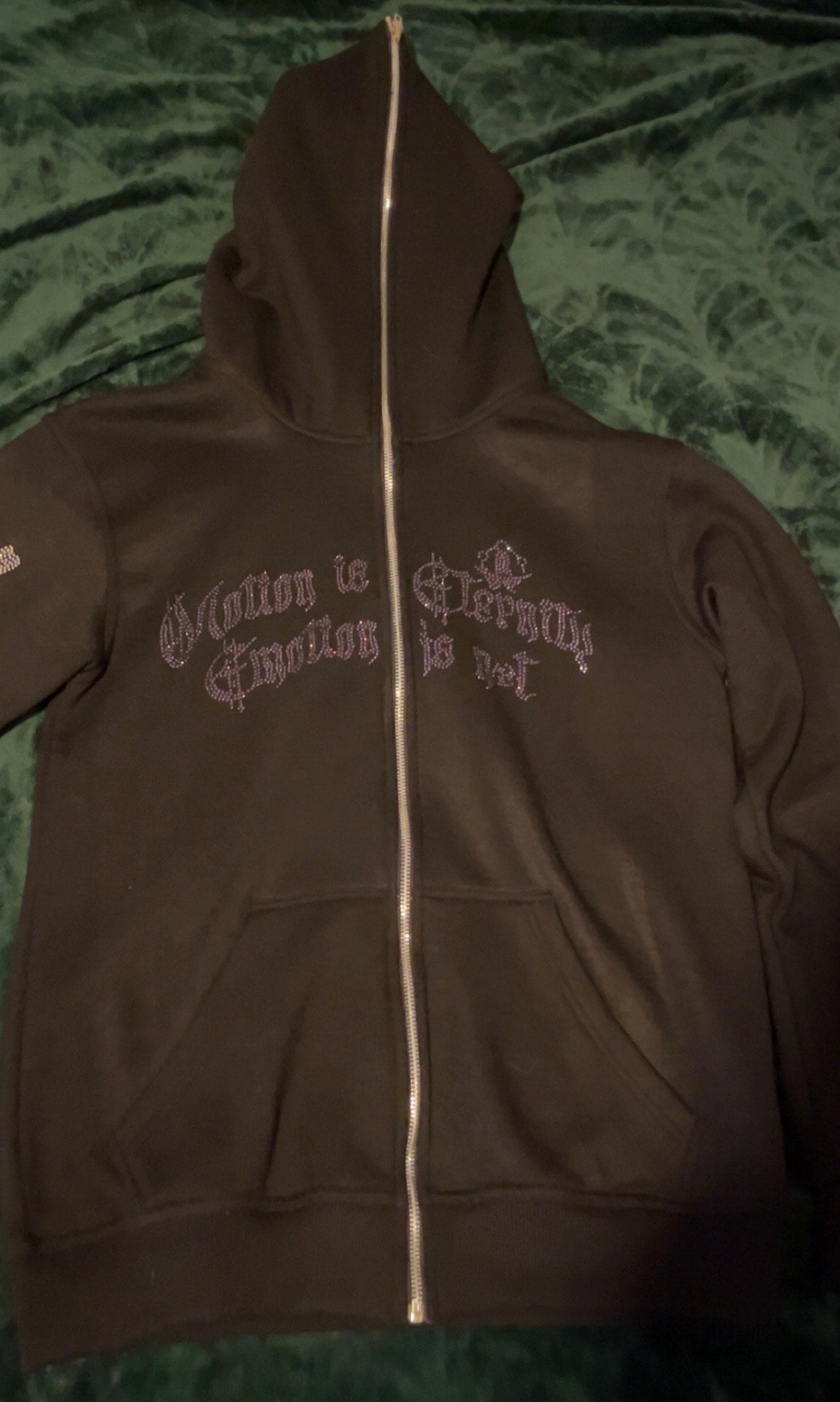 MUSOU ISSHIN RHINESTONE HOODIE - BLACK
