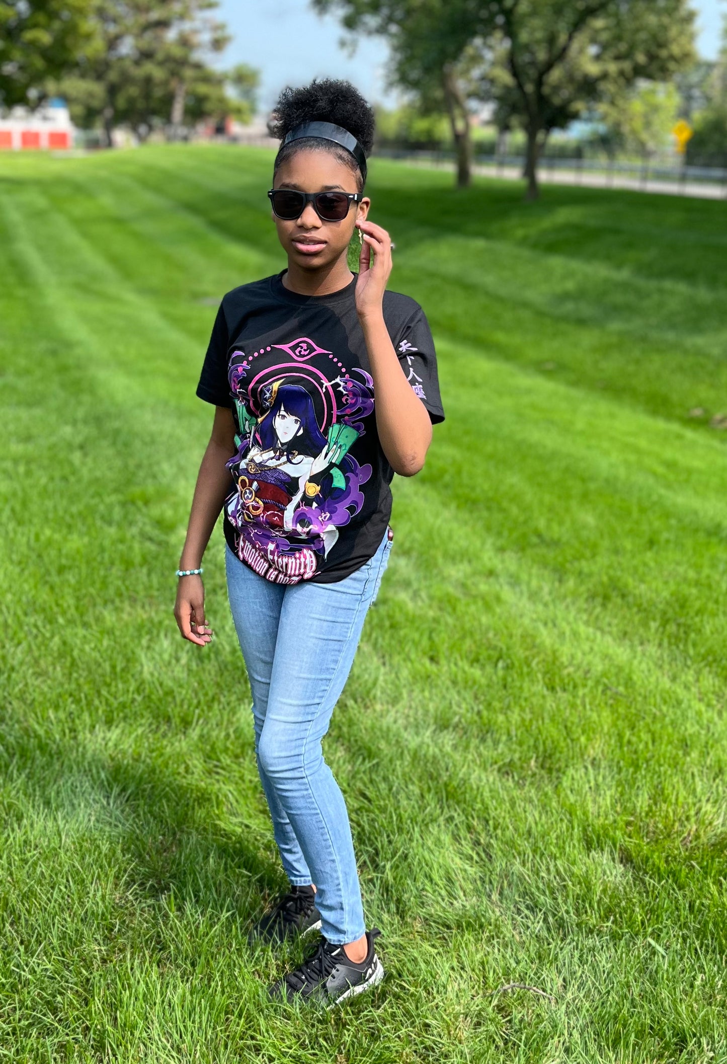 MOTION IS ETERNITY TEE - BLACK