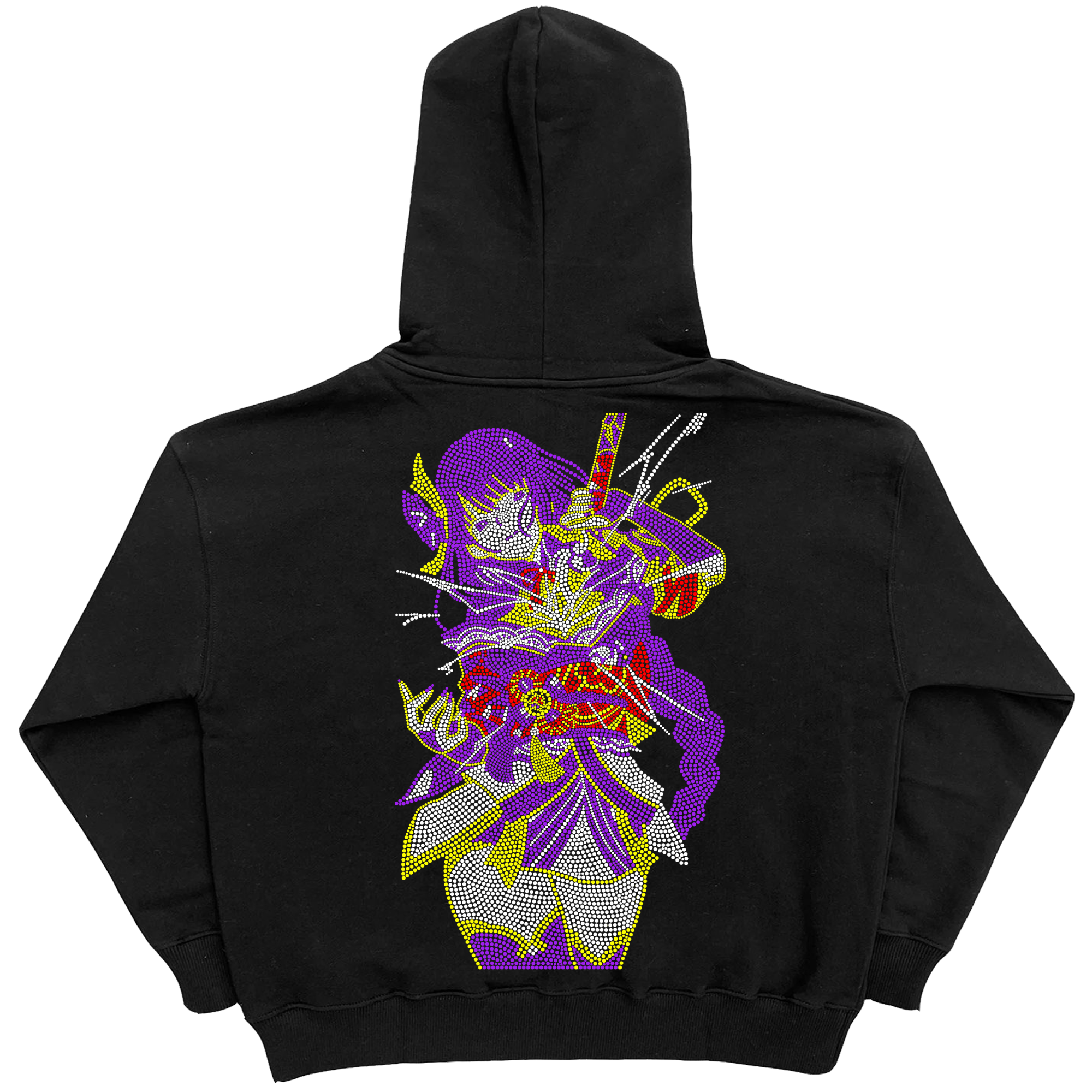 MUSOU ISSHIN RHINESTONE HOODIE - BLACK – MajinCollabs